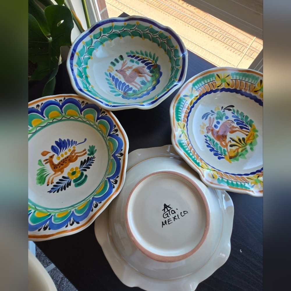 Colorful Hand-Painted Ceramic Bowls By Gorky Gonzalez